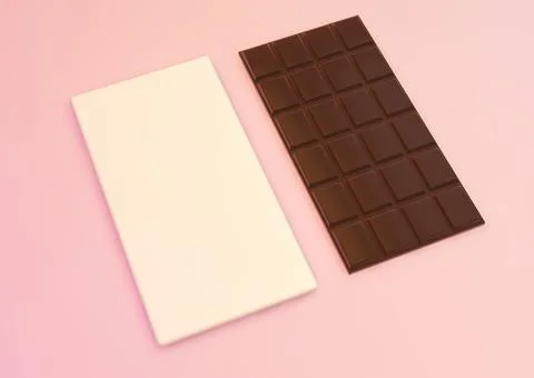 Chocolate bar packaging mockup Illustrazione stock