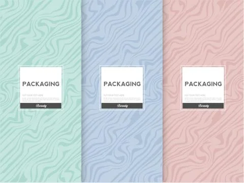 Chocolate bar packaging set. Trendy luxury product branding template with label. Stock-Illustration