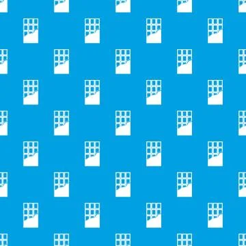 Chocolate bar pattern seamless blue Illustrazione stock