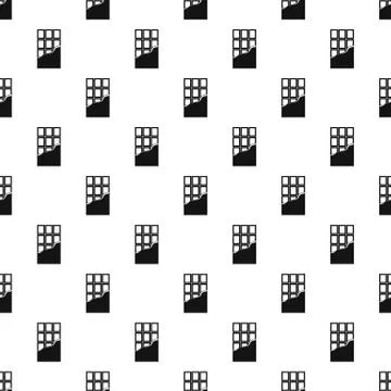 Chocolate bar pattern, simple style Illustrazione stock