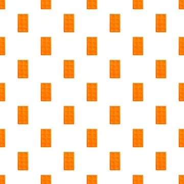 Chocolate bar pattern on white background repeating Stock Illustration