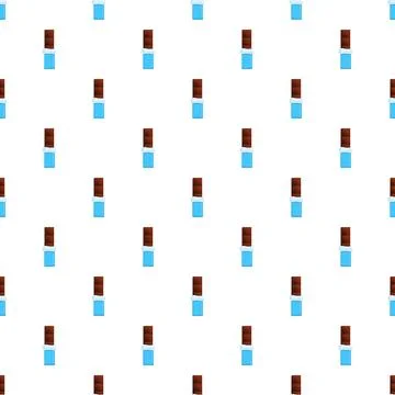 Chocolate bar seamless pattern with blue wrapper design Stock Illustration