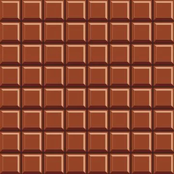 Chocolate bar seamless pattern. Chocolate Bar Pattern Background. Vector il.. Stock Illustration
