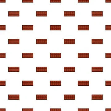 Chocolate bar seamless pattern creating a sweet background Stock Illustration