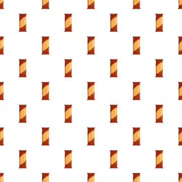 Chocolate bar snack wrapper repeating seamless pattern Stock Illustration