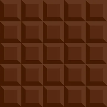 Chocolate bar square Stock Illustration