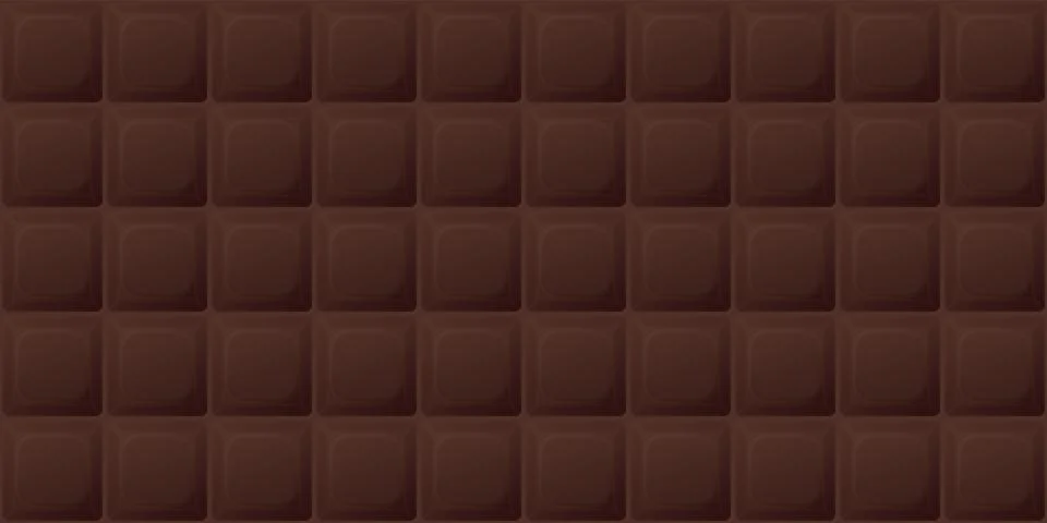 Chocolate bar square shape seamless pattern background graphic illustration. Stock Illustration
