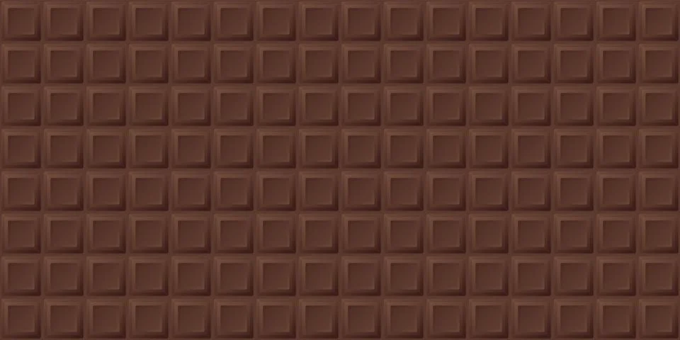Chocolate bar square shape seamless pattern background 스톡 일러스트