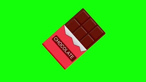 Chocolate Bar Unwrapping Flat Animation Stock Footage 336231785