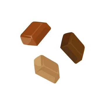 Chocolate bar vector. Chocolate bar on white background. Illustrazione stock