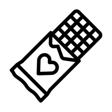 Chocolate Bar Vector Icon Design Illustration Stock Illustration