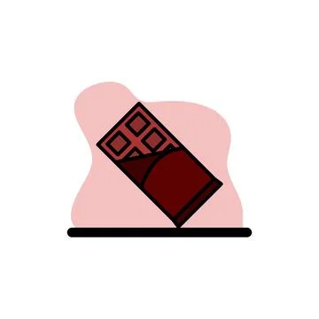 Chocolate Bar Vector Icon Illustration Design Concept Stock Illustration