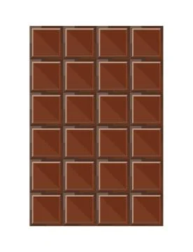 Chocolate bar vector illustration Illustrazione stock