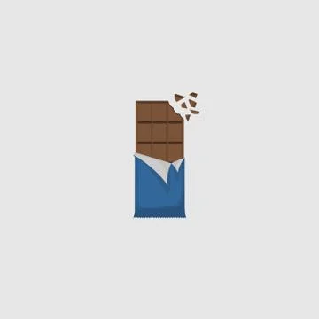 Chocolate bar vector illustration Stock Illustration