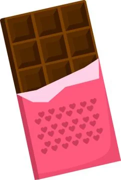 Chocolate bars and pieces, vector. Stock Illustration