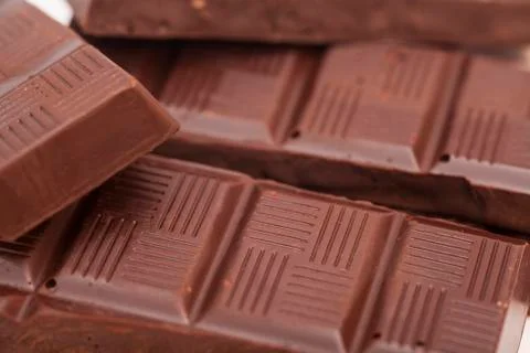 Chocolate bars background Stock Photos