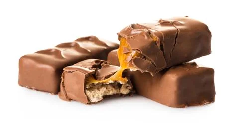 Chocolate bars close-up Stock Photos
