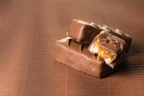 Chocolate bars closeup Stock Photos
