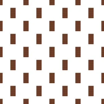 Chocolate bars creating seamless pattern on white background イラスト素材