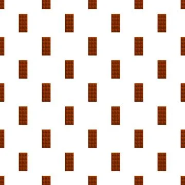 Chocolate bars creating a sweet dessert seamless pattern Stock Illustration