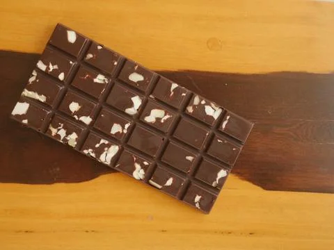 Chocolate bars handmade different types Stock Photos