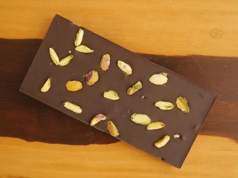 Chocolate bars handmade different types Stock Photos