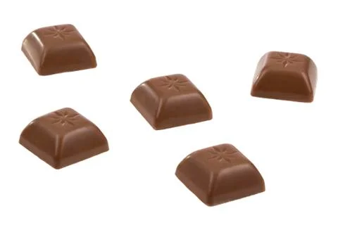 Chocolate bars isolated Stock Photos