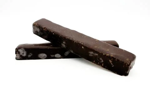 Chocolate bars isolated on white background Foto stock