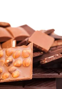 Chocolate bars Stock Photos