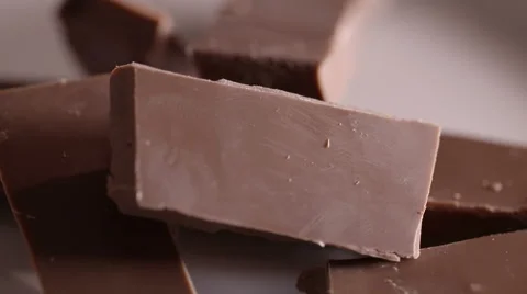 Chocolate Bars on Rotating Plate 1 Stock-Footage 53035318