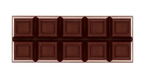 Chocolate bars on white background Stock Photos