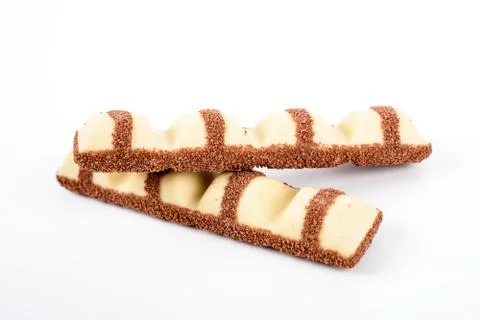 Chocolate Bars On White Stock Photos