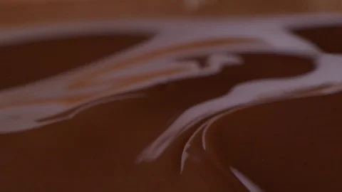 Chocolate bath Waves Stock Footage 81796391