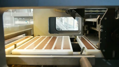 Chocolate being manufactured Stock Footage 88630260