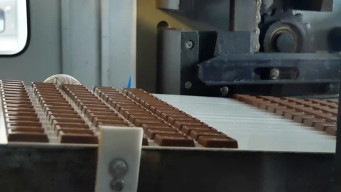 Chocolate being manufactured Stock Footage 88630269