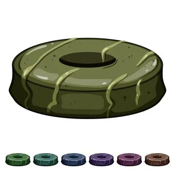 Chocolate biscuit cookie cartoon vector graphic Stock Illustration