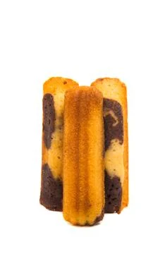 Chocolate biscuit isolated Stock Photos