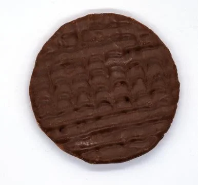 Chocolate Biscuit overhead cookie digestive delicious sugar snack Stock Photos