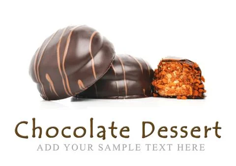 Chocolate biscuits dessert Illustrazione stock