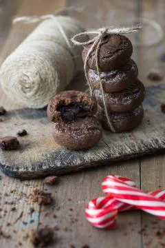 Chocolate biscuits Foto stock