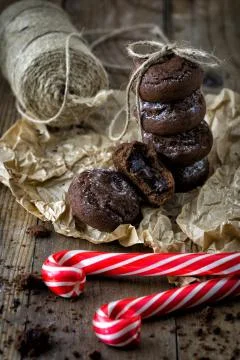 Chocolate biscuits Stock Photos
