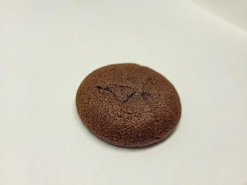 Chocolate biscuits on a white background Stock Photos