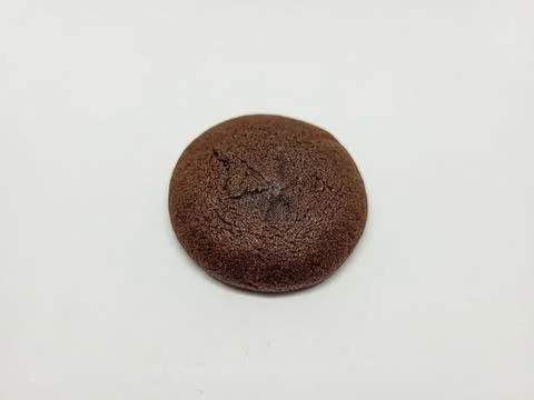 Chocolate biscuits on a white background Stock Photos
