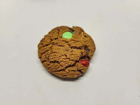 Chocolate biscuits on a white background Stock Photos