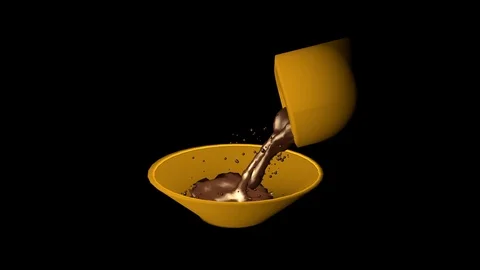 Chocolate on black background Stock Footage 76816670