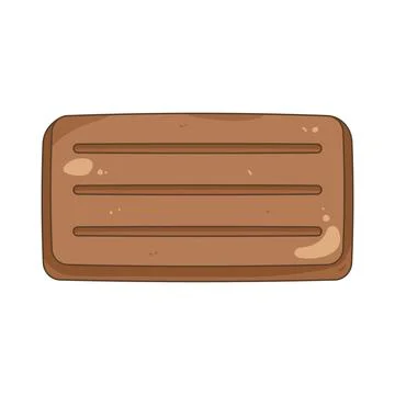 Chocolate block 스톡 일러스트