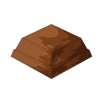 Chocolate block illustration Stock Illustration