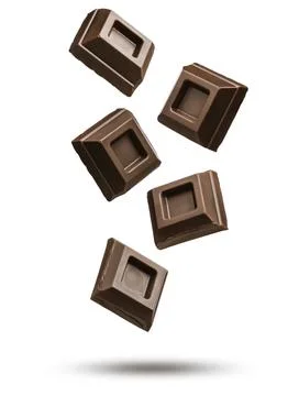 Chocolate blocks Stock Photos