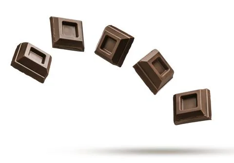 Chocolate blocks Stock Photos