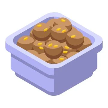 Chocolate box icon isometric vector. Qatar cuisine Ilustración de archivo